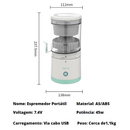 Espremedor Portátil Multifuncional Elétrico USB 45w - TurboJuicer®️ - Lojas Morangoni